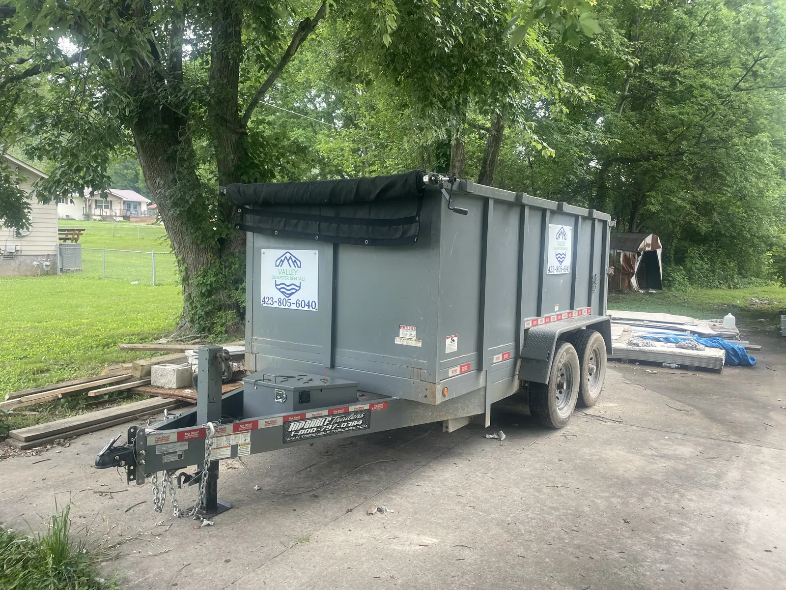 Valley Dumpster Rentals actual job-site photo 2