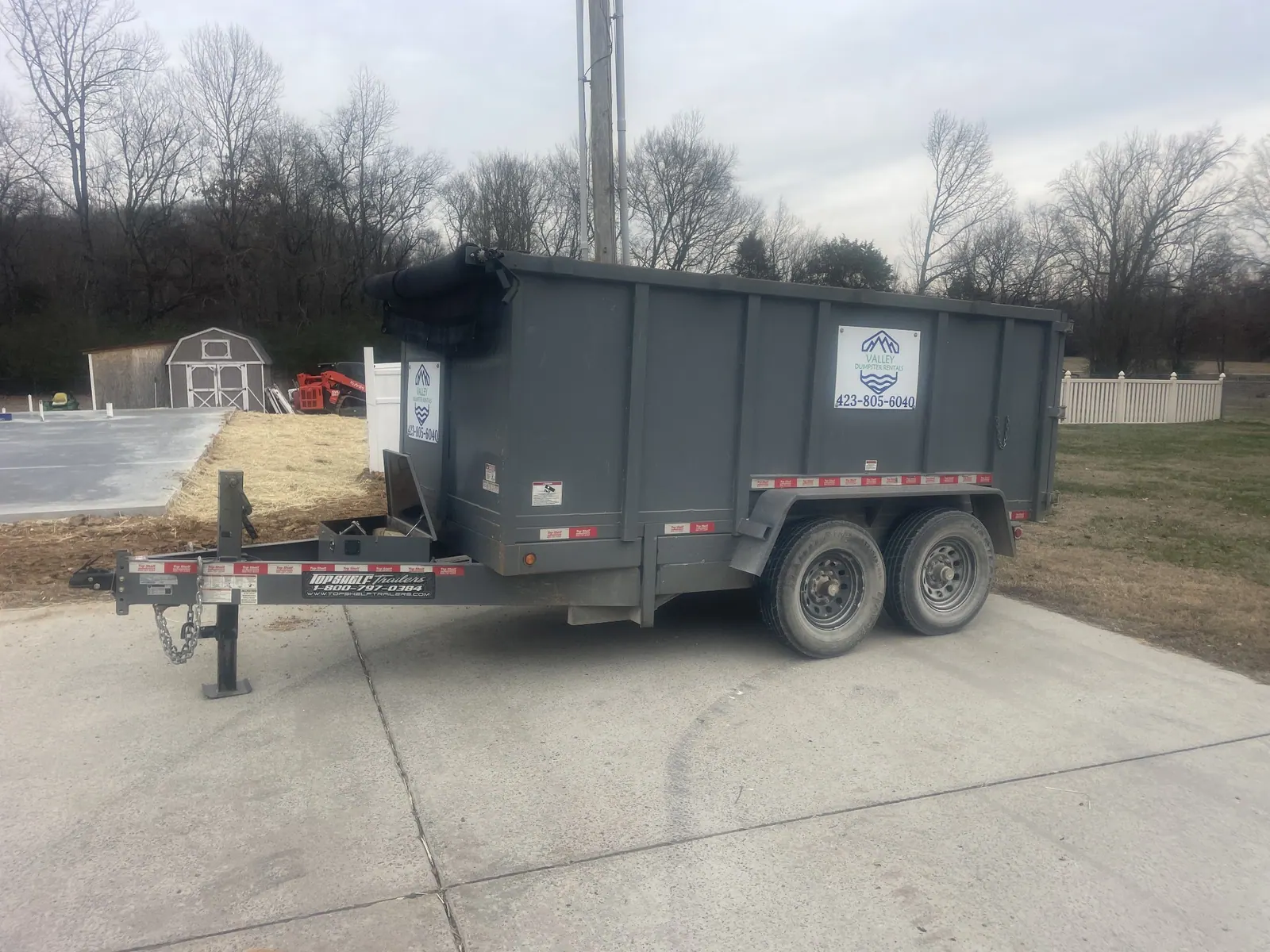 Valley Dumpster Rentals actual job-site photo 3