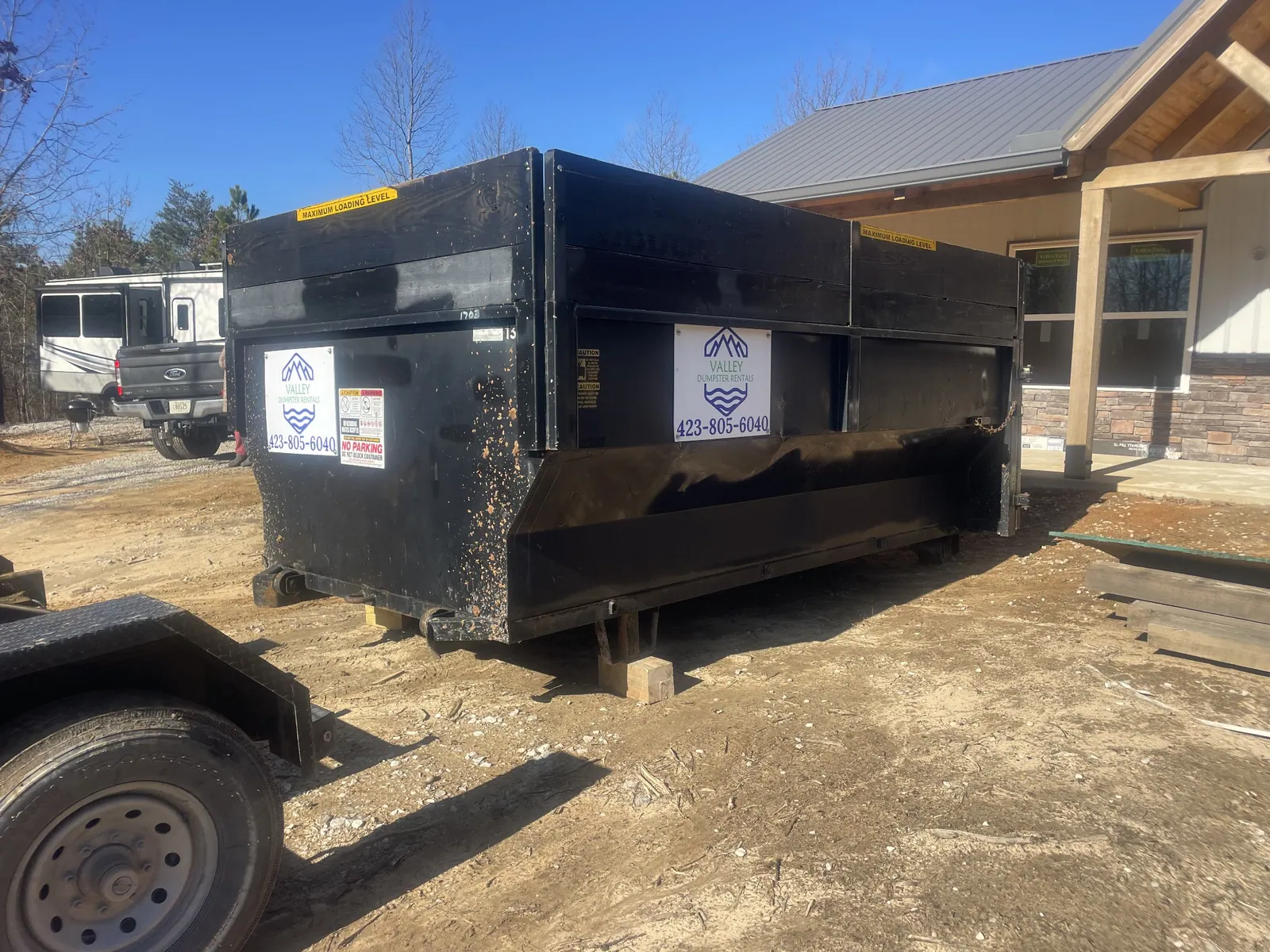 Valley Dumpster Rentals actual job-site photo 4